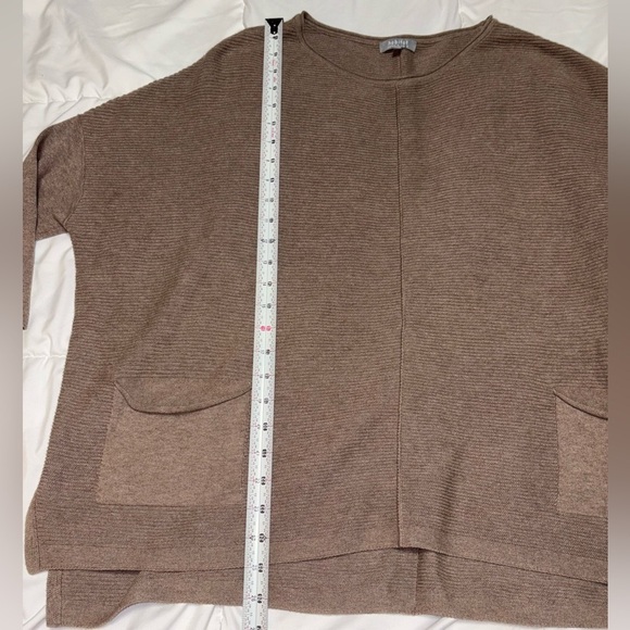 Habitat Fireside Cotton Rib Very Oversized Sweater Pocket Batwing Brown XS Small - Picture 4 of 8